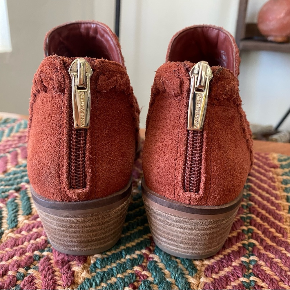 VINCE CAMUTO Palmina Perforated Suede Ankle Bootie - Picture 5 of 15